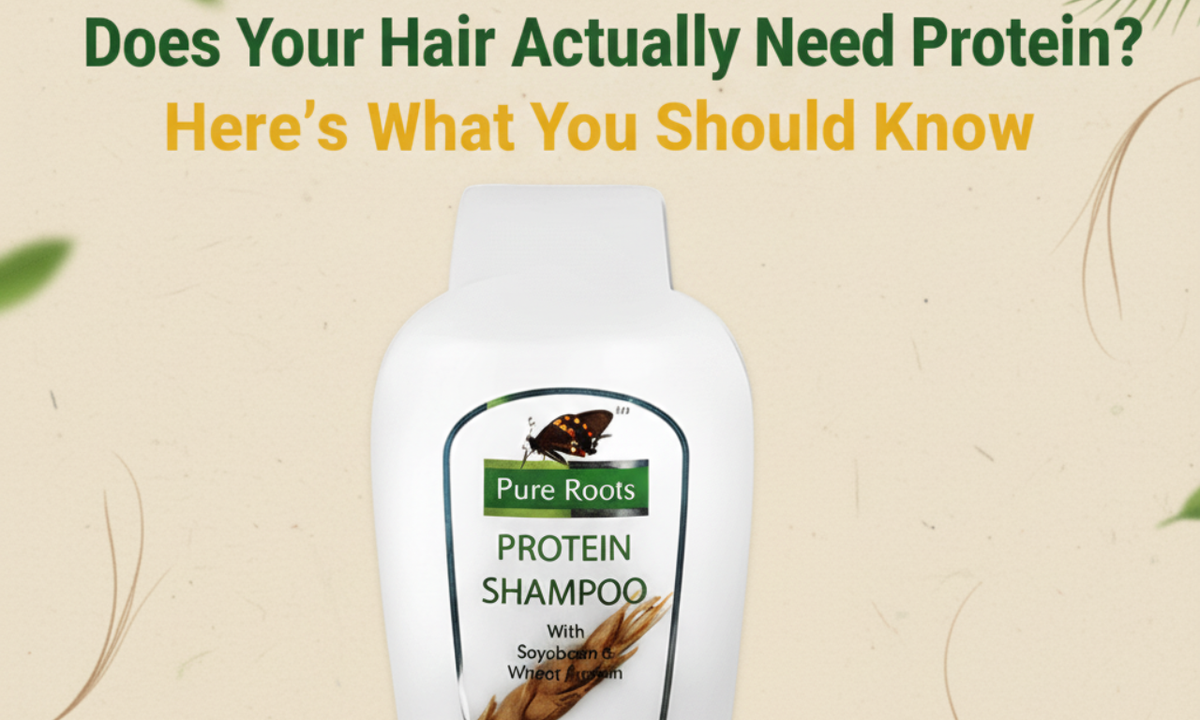pure roots herbal protien shampoo