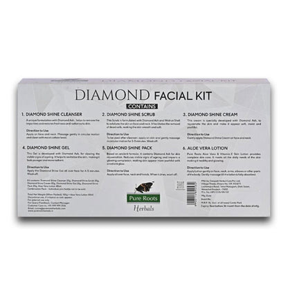 Diamond Facial Kit for Brightened & Hydrated Skin (Pack of 100g)