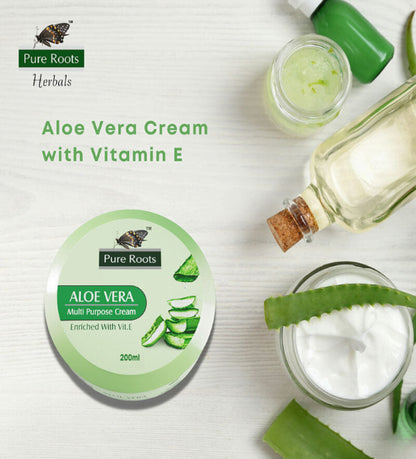 Aloe Vera Multi Purpose Cream With Vitamin E (Pack of 2)