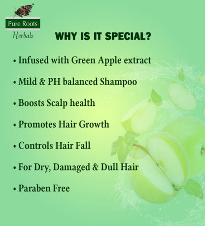 Green Apple Shampoo 1000ml + Ubtan face wash 100ml
