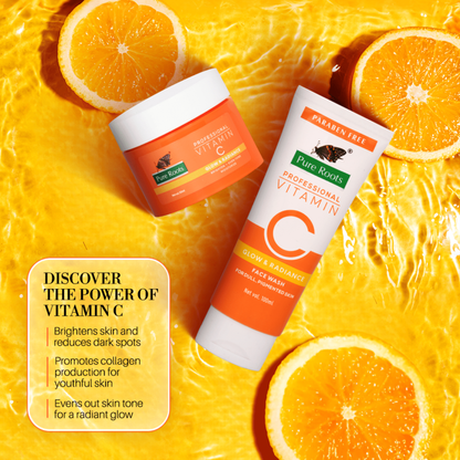 Vitamin C Skincare Kit – Face wash (100ml) + Serum (30ml) + Moisturizing Cream (50ml)