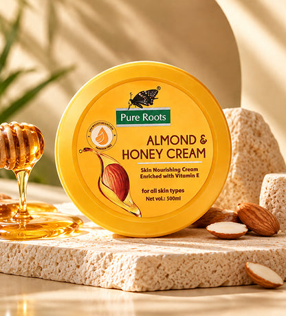 Almond & Honey Skin Nourishing Cream Enriched Vitamin E (500ml)