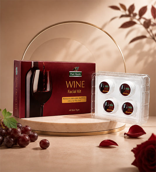 Wine Facial Kit For Wrinkle Free Skin (Pack of 80g)