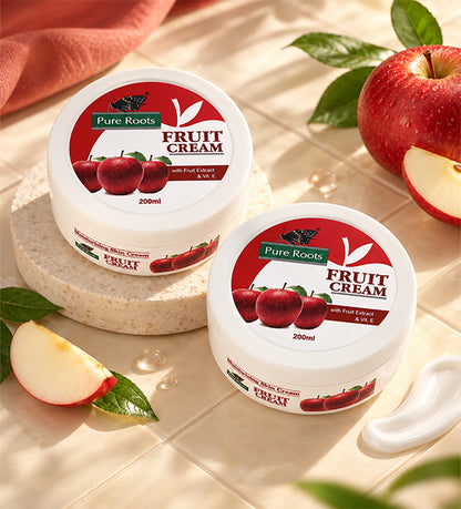 Fruit Cream With Fruit Extracts & Vitamin E 200 ml (Pack of 2)