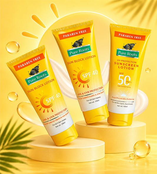 Sun Block Lotion SPF 40 With UVA & UVB Protection (Buy 2 Get 1 SPF 50 Offer)