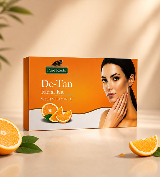 De Tan Facial Kit With Vitamin C (Pack of 80g)