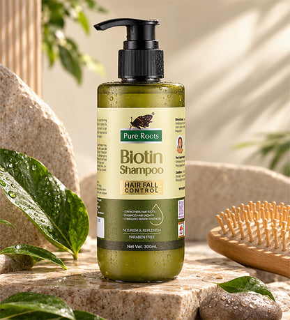 Biotin Shampoo Hair Fall Control | Paraben Free (Pack of 2)