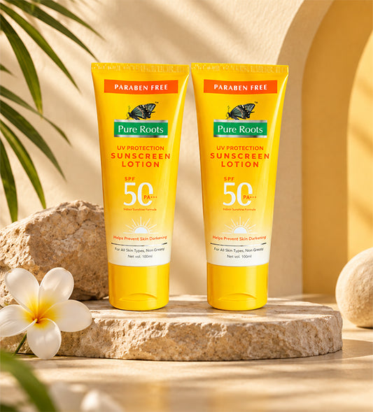 Sunscreen Lotion SPF 50 With UV Protection (Pack of 2)