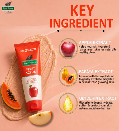 Fruit Scrub Purifying Scrub with Apple & Papaya (Pack of 2)