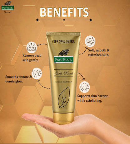 Gold Scrub For Clean & Glowing Skin 100ml (Pack of 2)