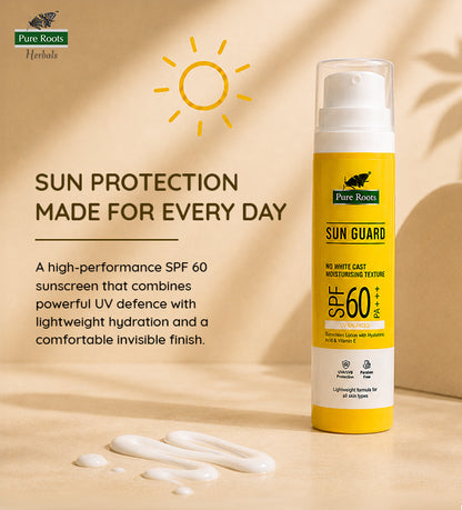 Sunscreen SPF 60 With Hyaluronic Acid & Vitamin E ( Combo Pack)