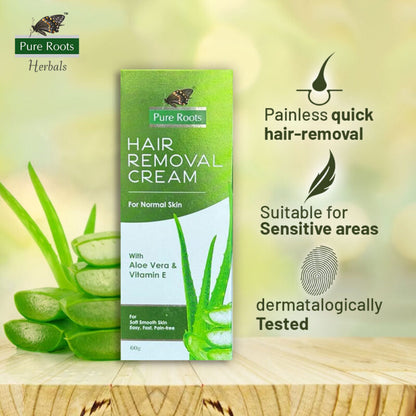 Aloe Vera Hair Removal Cream 50g (Pack of 3)