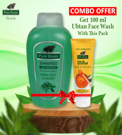 Neem Tulsi & Honey Shampoo 1000ml + Ubtan face wash 100ml