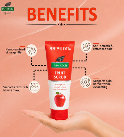 Fruit Scrub Purifying Scrub with Apple & Papaya (Pack of 2)