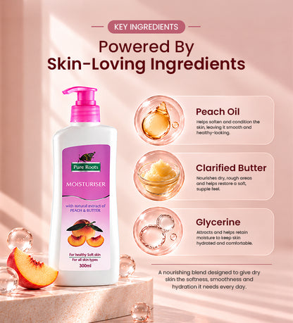 Peach & Butter Body Lotion (300ml)