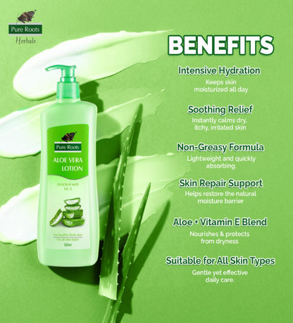 Aloe Vera Body Lotion 300ml (Buy 1 Get 1 Offer)