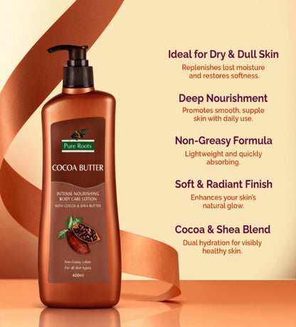 Cocoa Butter Body Lotion 400ml (Pack of 2)