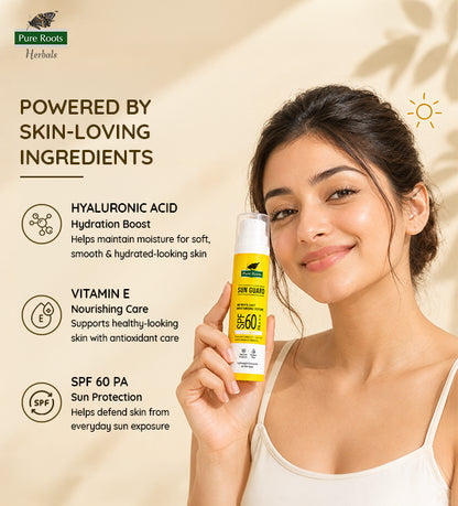 Sunscreen SPF 60 With Hyaluronic Acid & Vitamin C