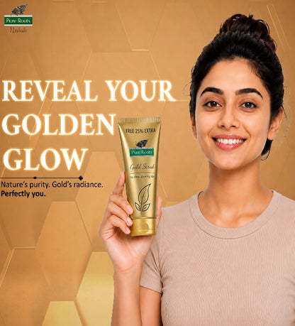 Gold Scrub For Clean & Glowing Skin 100ml (Pack of 2)