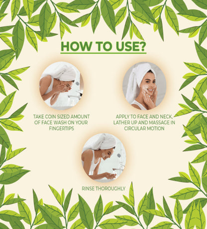 Tea Tree Anti Acne Oil Control Face Wash (Pack of 2)