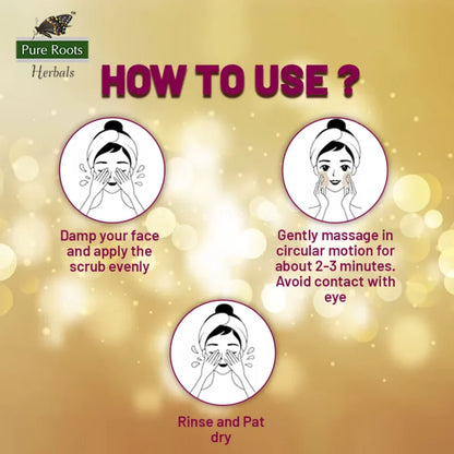Gold Scrub For Clean & Glowing Skin (Pack of 2)