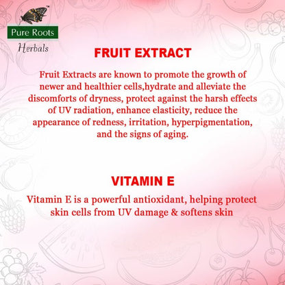 Fruit Cream With Fruit Extracts & Vitamin E 200 ml (Pack of 2)