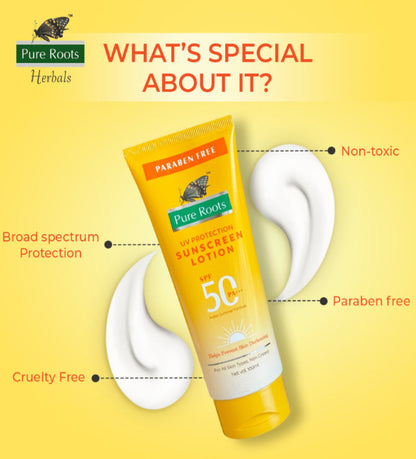 Sunscreen Lotion SPF 50 With UV Protection (Pack of 2)