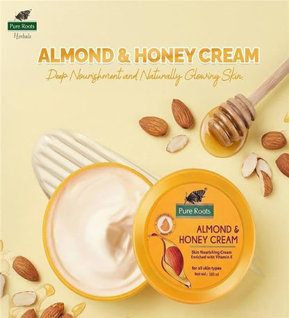 Almond & Honey Skin Nourishing Cream Enriched Vitamin E (500ml)