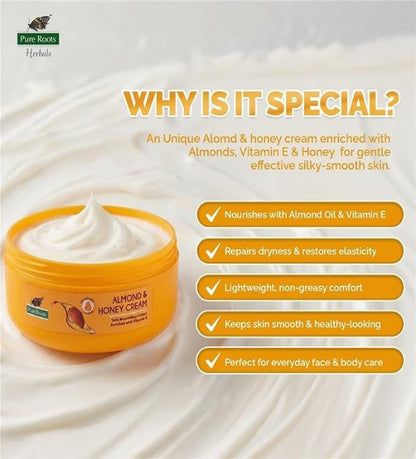 Almond & Honey Skin Nourishing Cream Enriched Vitamin E (500ml)