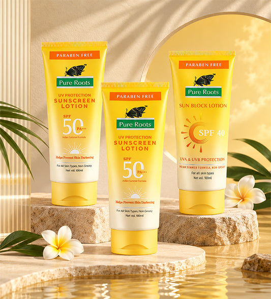Sunscreen Lotion SPF 50 With UV Protection (Buy 2 Get 1 SPF 40 Offer)