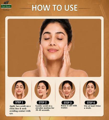 Gold Scrub For Clean & Glowing Skin 100ml (Pack of 2)
