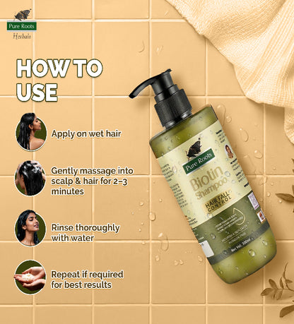 Biotin Shampoo Hair Fall Control | Paraben Free 300ml (Pack of 2)