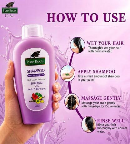 Shikakai Shampoo 1000ml + Ubtan face wash 100ml
