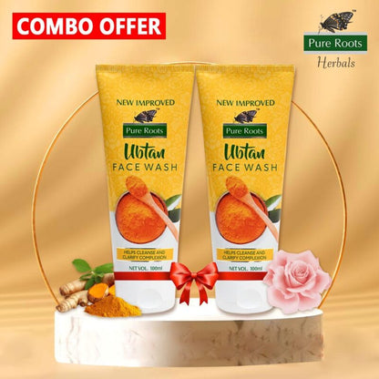 Ubtan Face Wash For Cleanse & Clarify Complexion (Pack of 2)