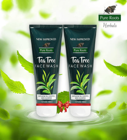 Tea Tree Anti Acne Oil Control Face Wash (Pack of 2)