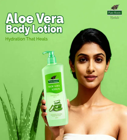 Aloe Vera Body Lotion 400ml with Enriched Vit. E For Healthy Fresh Skin