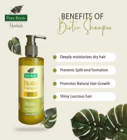 Biotin Shampoo Hair Fall Control | Paraben Free (Pack of 2)