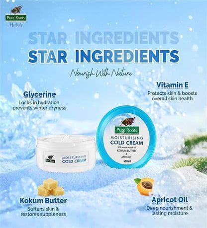 Moisturising Cold Cream With Kokum Butter & Apricot (500ml)