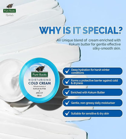 Moisturising Cold Cream With Kokum Butter & Apricot (500ml)