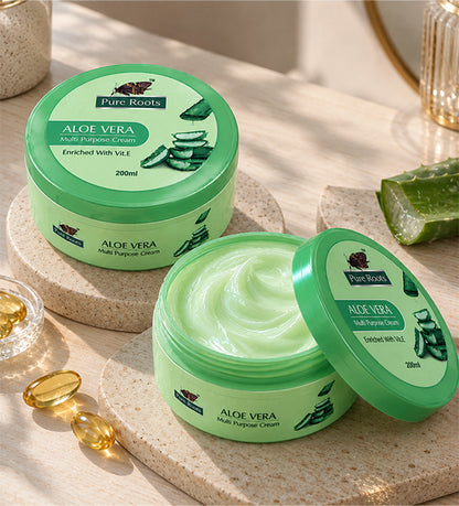 Aloe Vera Multi Purpose Cream With Vitamin E (Pack of 2)