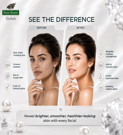Diamond Facial Kit for Brightened & Hydrated Skin 50g (Pack of 3)