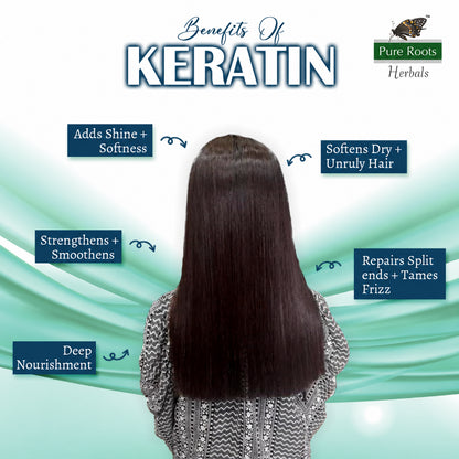 Keratin Trio – Keratin Shampoo (300ml) + Conditioner ( 100ml) + Keratin Hair Serum (100 ml)