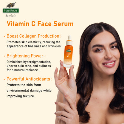 Vitamin C Glow & Radiance Face Serum For Dull Pigmented Skin