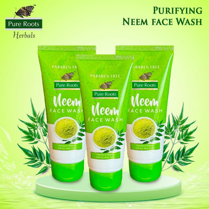 Neem Face Wash for Pimple Control 100 ml (Pack of 3)