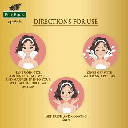 Gold Face Wash With Gold Dust 100 ml (Pack of 3)