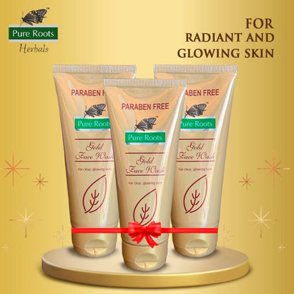 Gold Face Wash With Gold Dust 100 ml (Pack of 3)