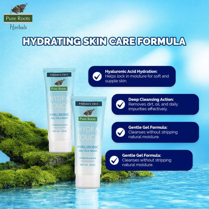 Hydra Touch Hyaluronic Gel Face Wash (Pack of 2)