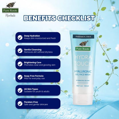 Hydra Touch Hyaluronic Gel Face Wash (Pack of 2)