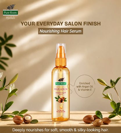Hair Serum 100ml Enriched with Argan Oil & Vitamin E (Pack of 2)