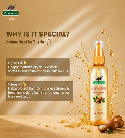 Hair Serum 100ml Enriched with Argan Oil & Vitamin E